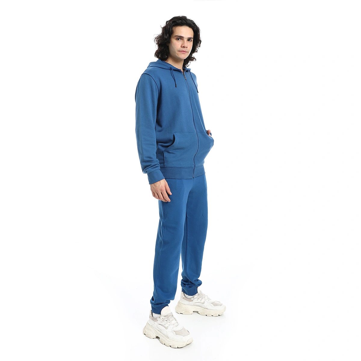 Red Circle - Summer Melton Winter  Zipper Hooded Sweatshirt for - Men