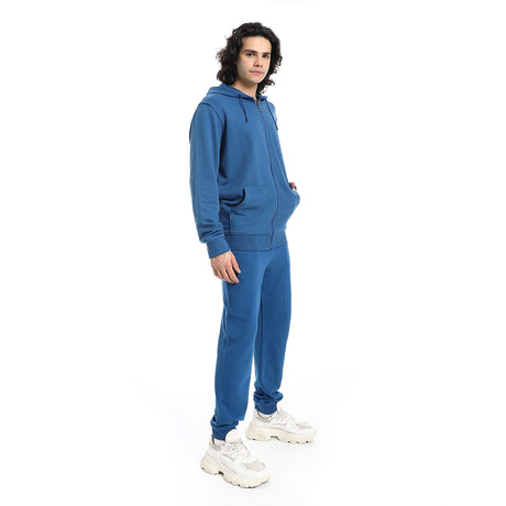 Red Circle - Summer Melton Winter  Zipper Hooded Sweatshirt for - Men