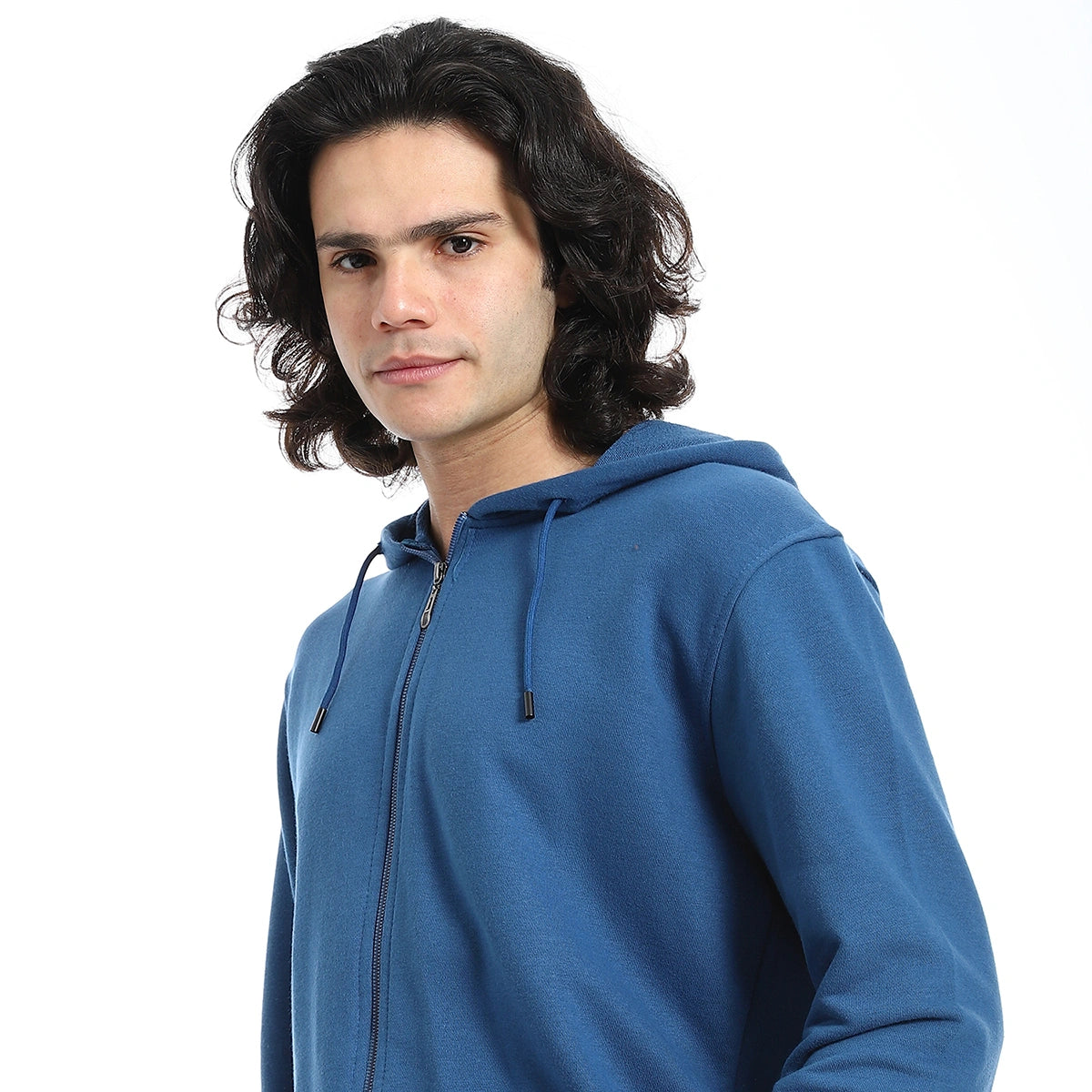 Red Circle - Summer Melton Winter  Zipper Hooded Sweatshirt for - Men