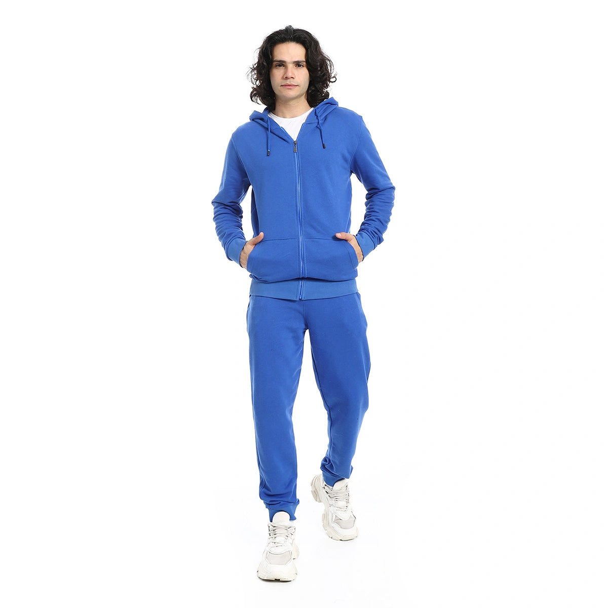 Red Circle - Summer Melton Winter  Zipper Hooded Sweatshirt for - Men