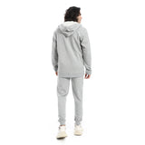 Red Circle - Summer Melton Winter  Zipper Hooded Sweatshirt for - Men