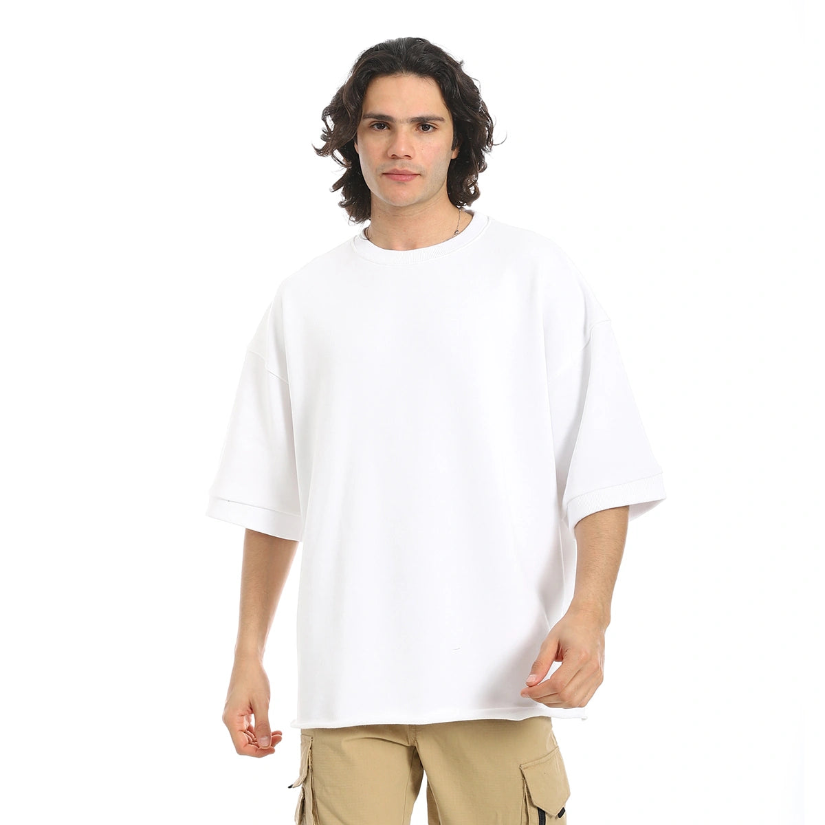 Red Circle -  oversized T-shirt, half sleeve, Derby bracelet for - Men
