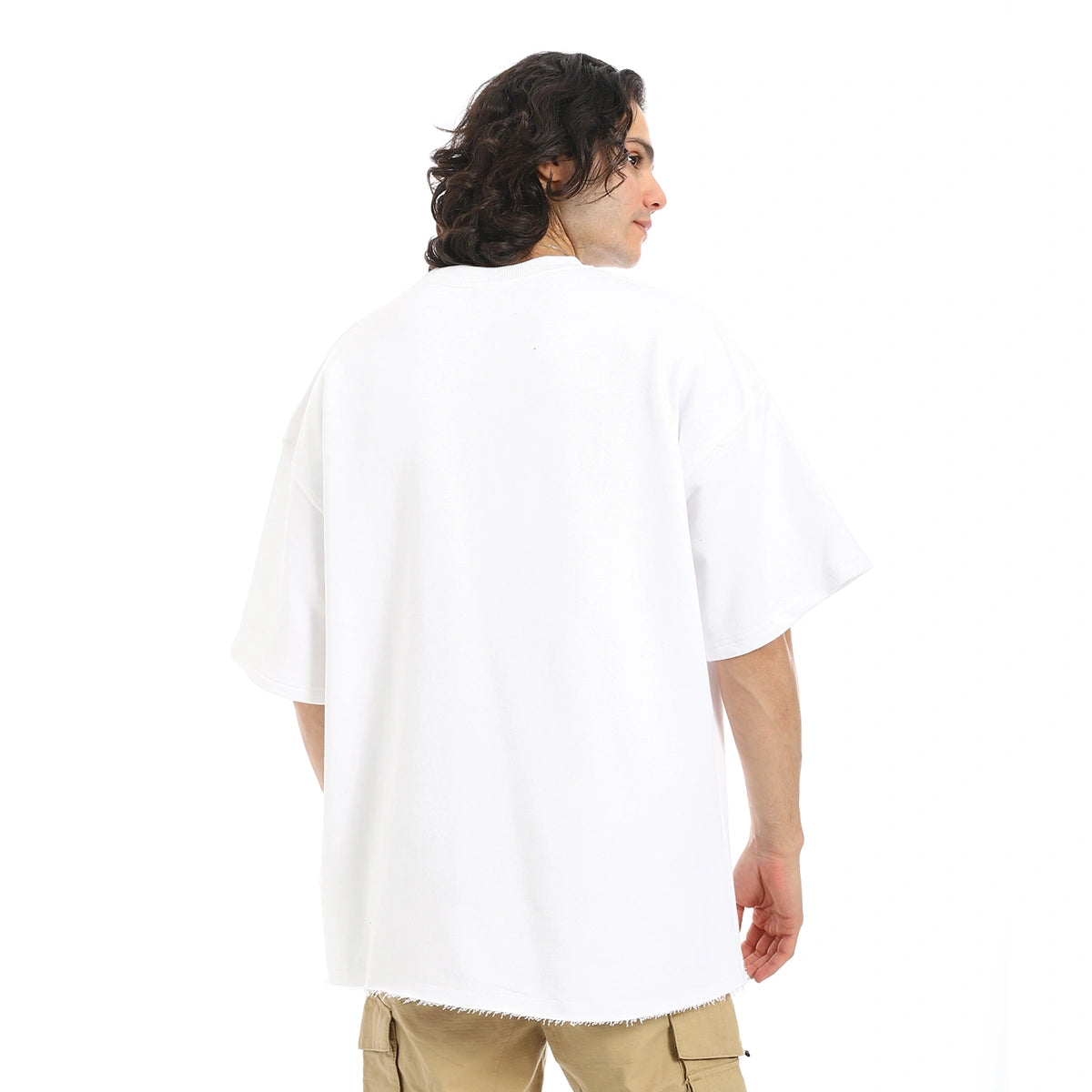 Red Circle - Oversized T-shirt, round neck, on the eagle, Orly for - Men