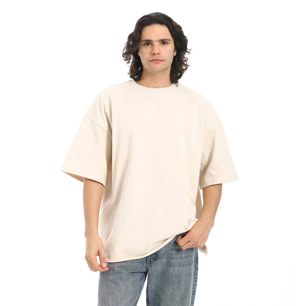 Red Circle - Oversized T-shirt, round neck, on the eagle, Orly for - Men