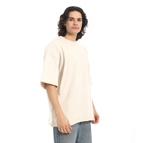 Red Circle - Oversized T-shirt, round neck, on the eagle, Orly for - Men