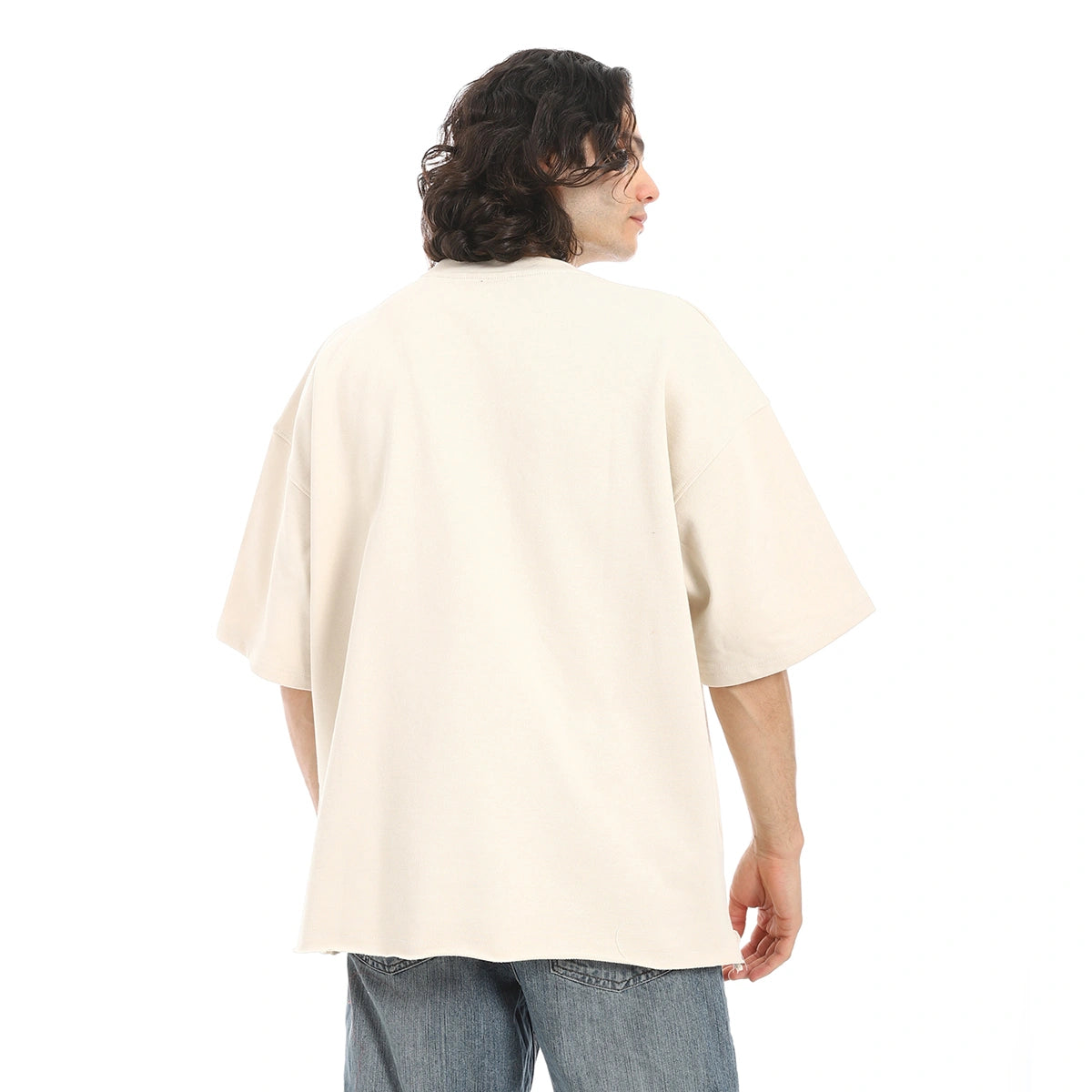 Red Circle - Oversized T-shirt, round neck, on the eagle, Orly for - Men