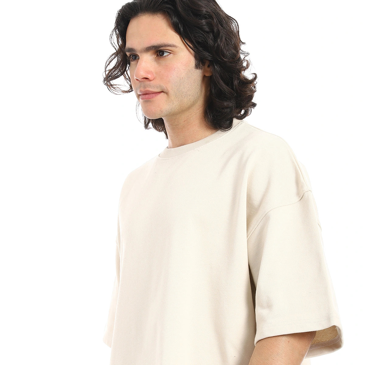 Red Circle - Oversized T-shirt, round neck, on the eagle, Orly for - Men