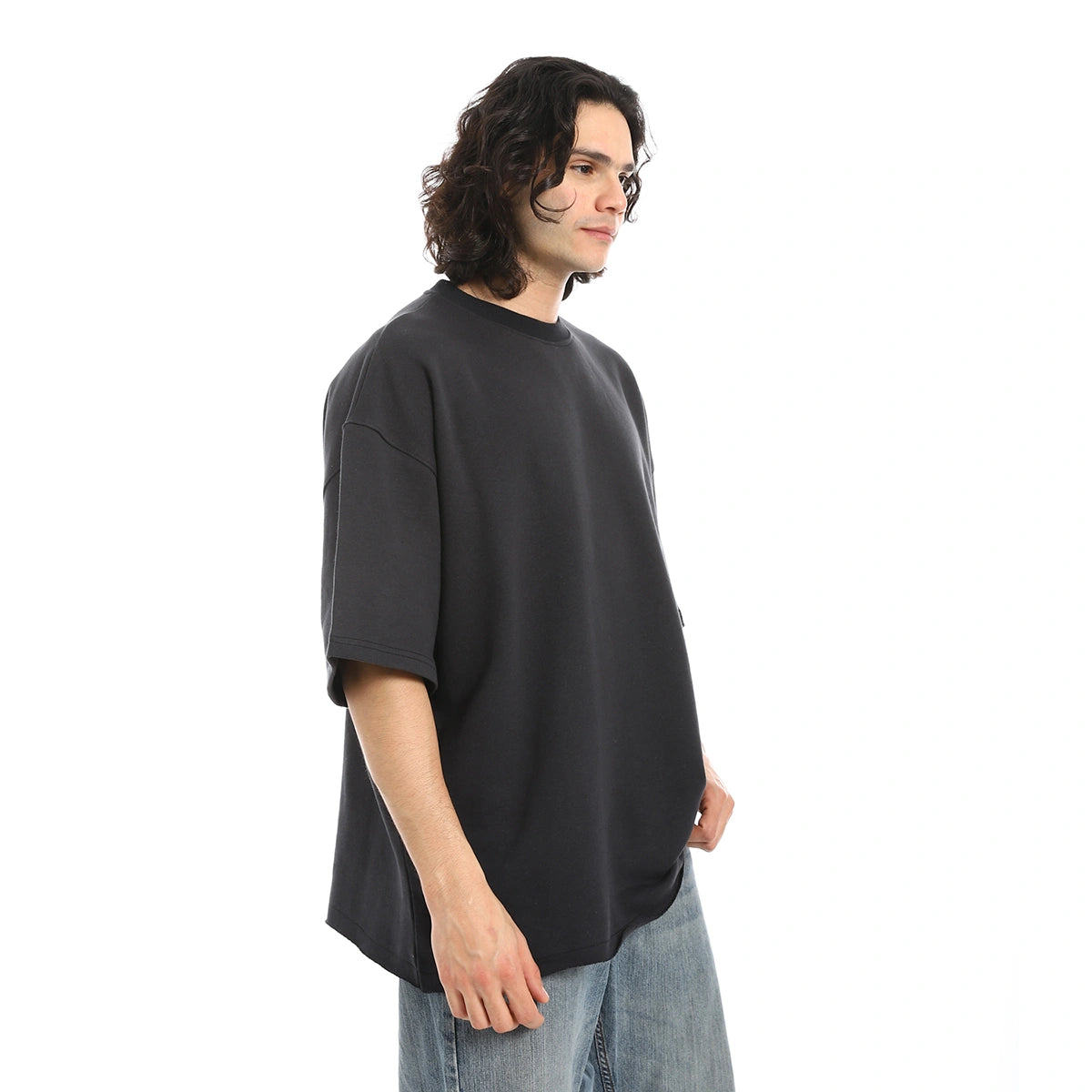 Red Circle - Oversized T-shirt, round neck, on the eagle, Orly for - Men