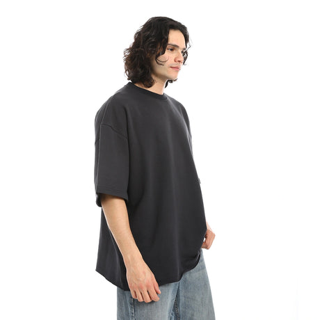 Red Circle - Oversized T-shirt, round neck, on the eagle, Orly for - Men