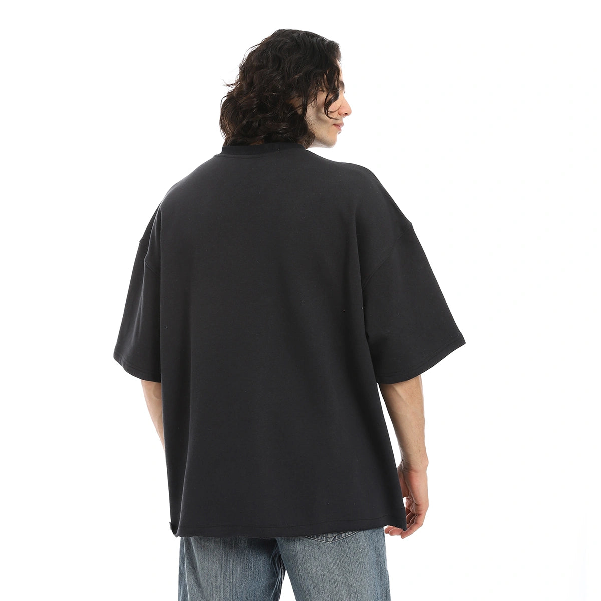 Red Circle - Oversized T-shirt, round neck, on the eagle, Orly for - Men