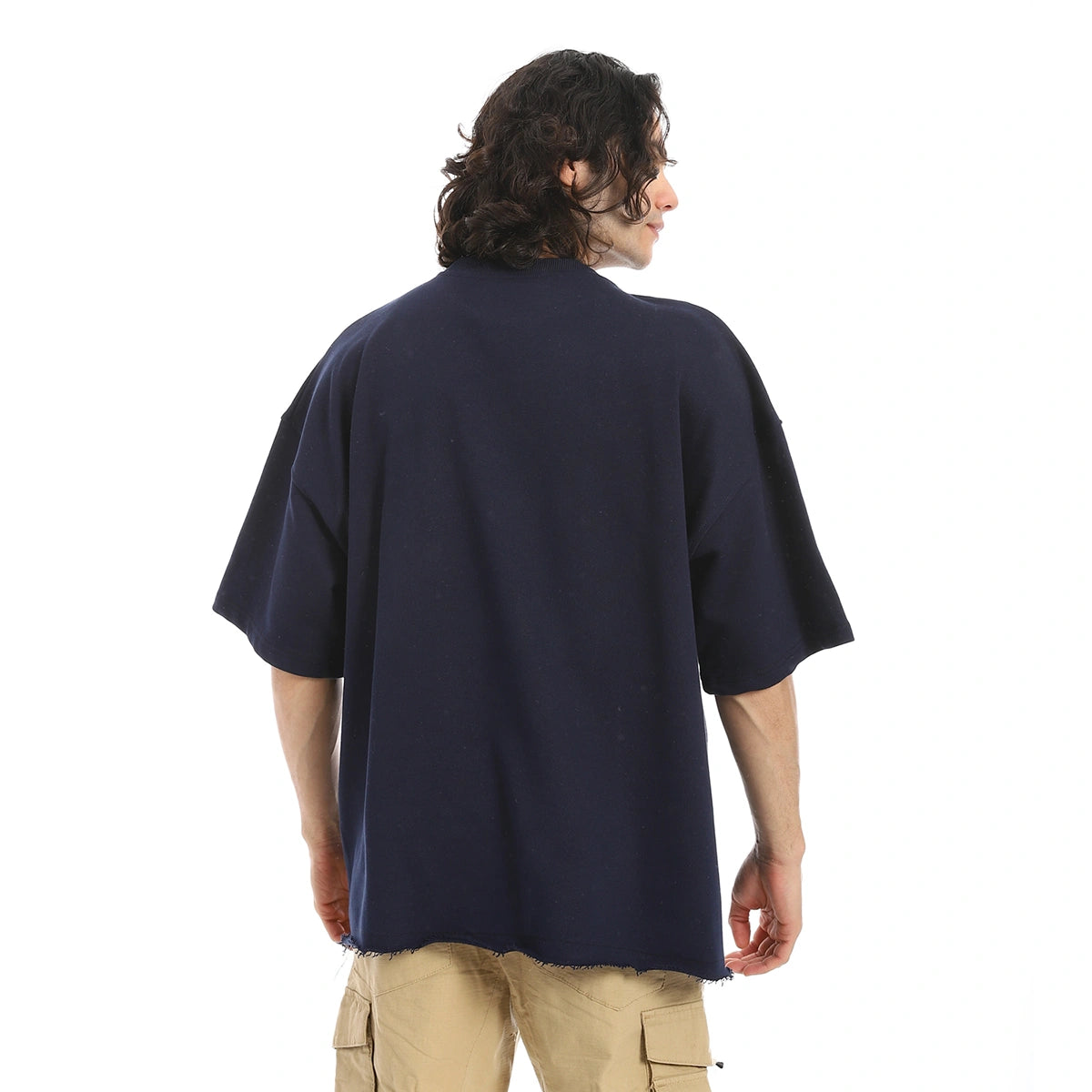 Red Circle - Oversized T-shirt, round neck, on the eagle, Orly for - Men