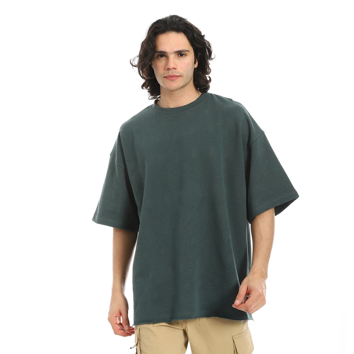 Red Circle - Oversized T-shirt, round neck, on the eagle, Orly for - Men