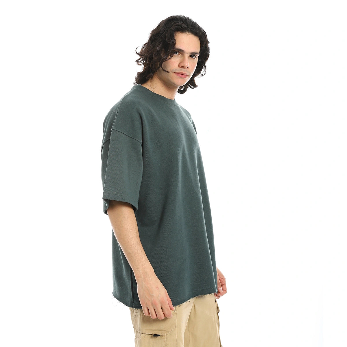 Red Circle - Oversized T-shirt, round neck, on the eagle, Orly for - Men