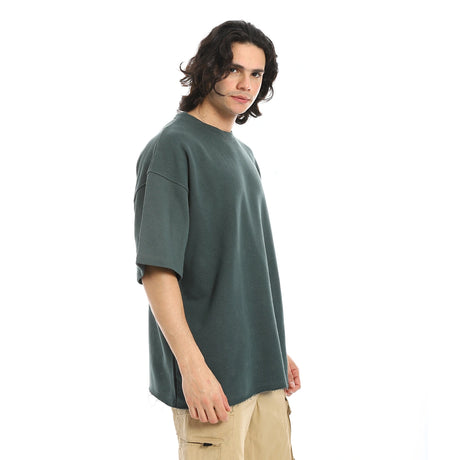 Red Circle - Oversized T-shirt, round neck, on the eagle, Orly for - Men