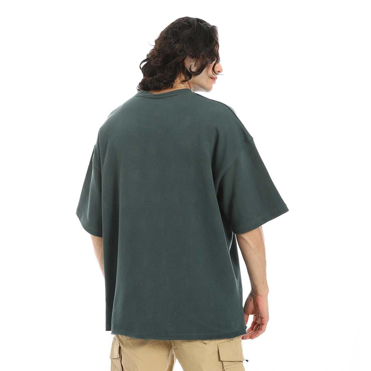 Red Circle - Oversized T-shirt, round neck, on the eagle, Orly for - Men