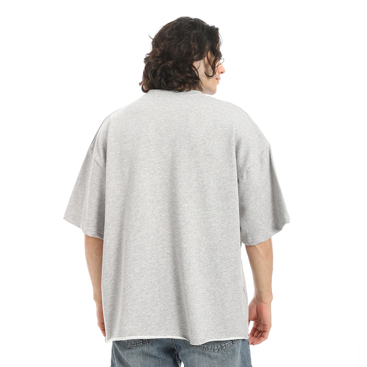 Red Circle - Oversized T-shirt, round neck, on the eagle, Orly for - Men