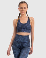 Lava Print Padded Sports Bra