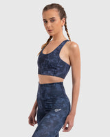 Lava Print Padded Sports Bra