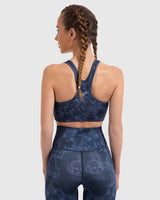 Lava Print Padded Sports Bra