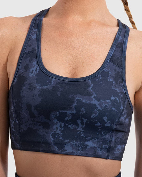 Lava Print Padded Sports Bra