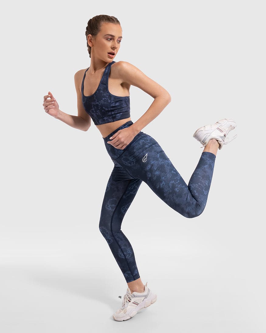 Lava Print Padded Sports Bra