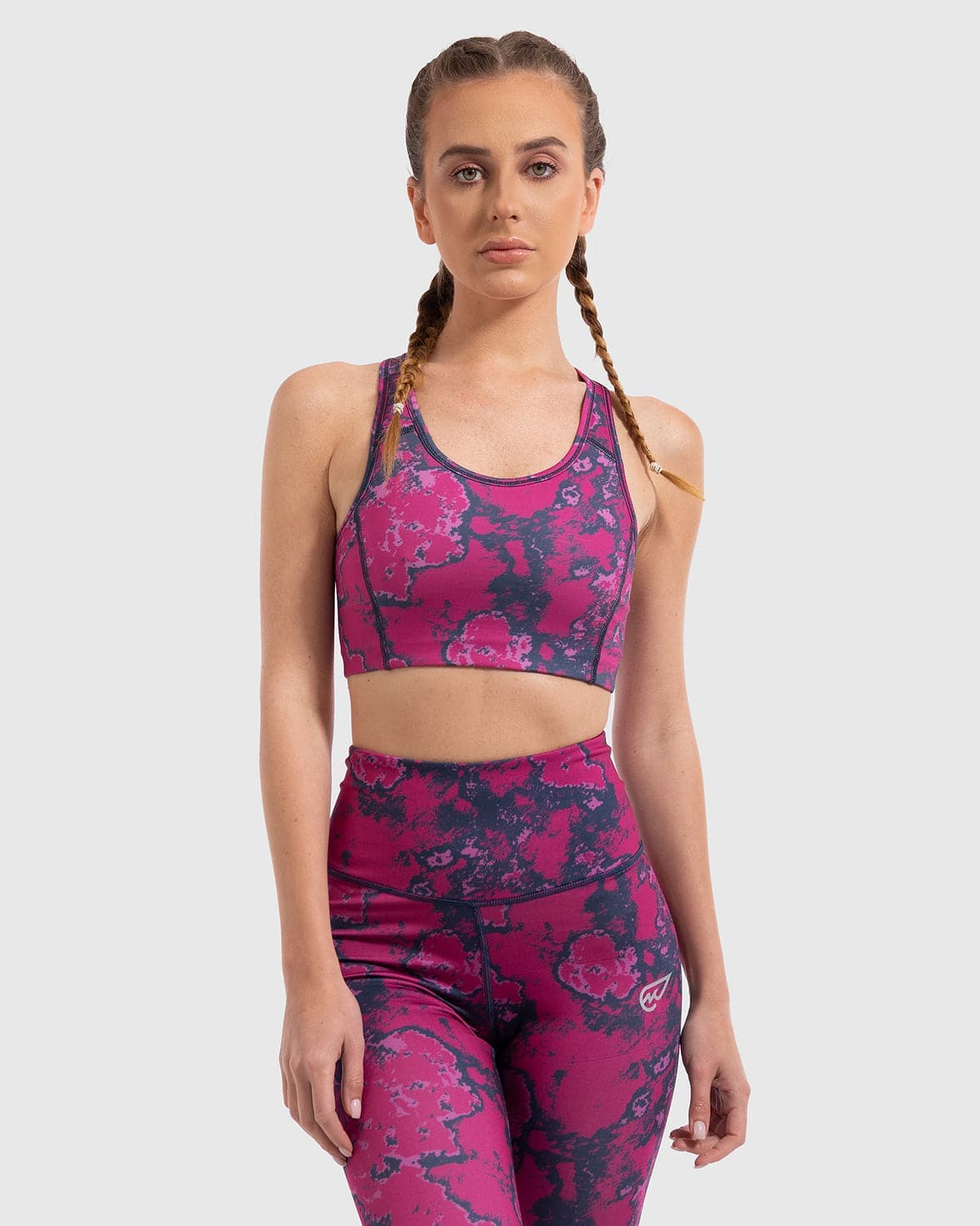 Lava Print Padded Sports Bra