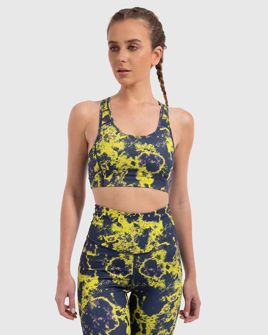 Lava Print Padded Sports Bra