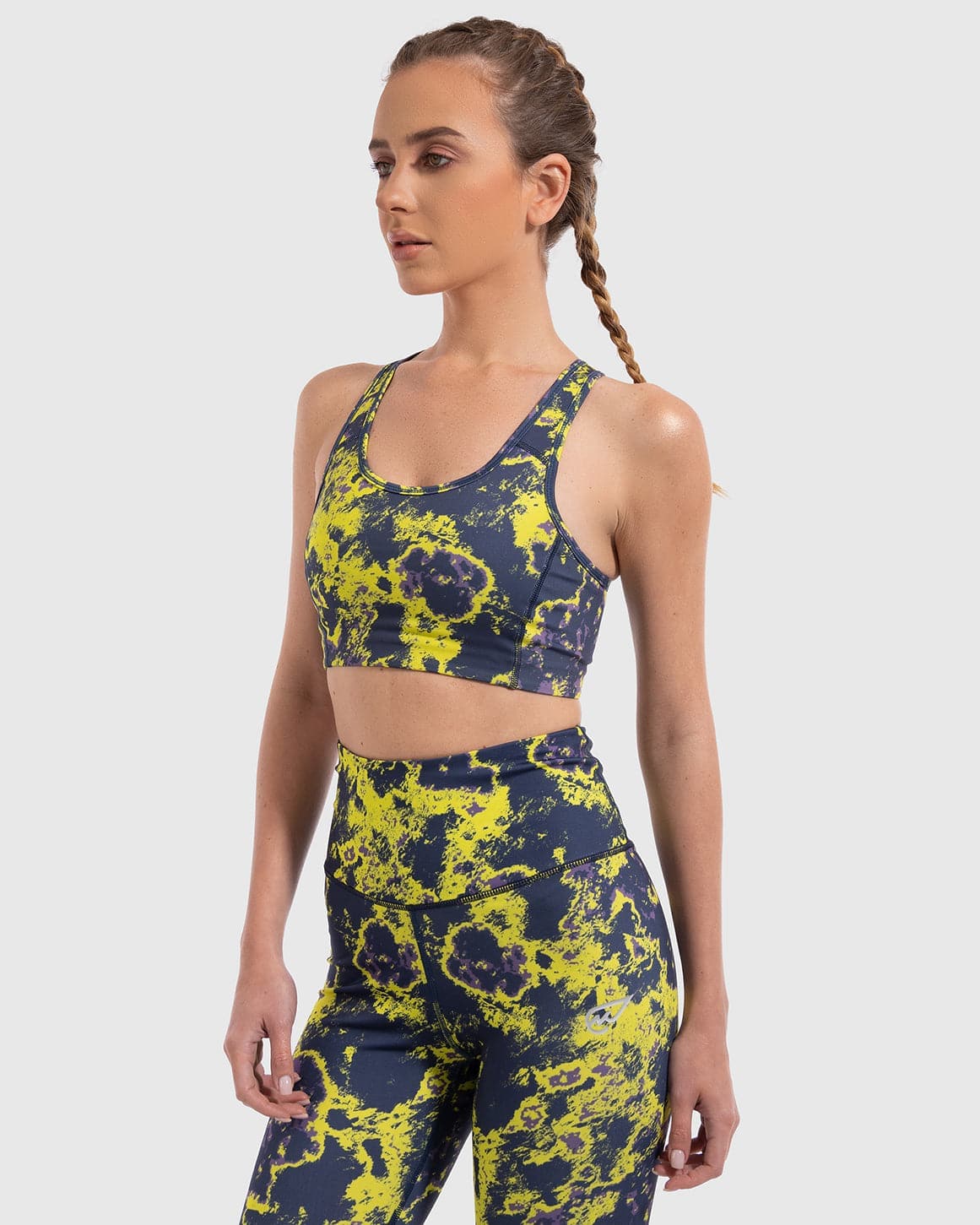 Lava Print Padded Sports Bra