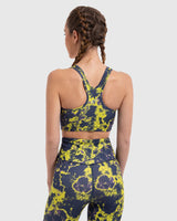 Lava Print Padded Sports Bra
