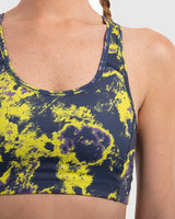 Lava Print Padded Sports Bra