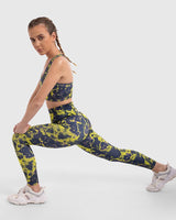 Lava Print Padded Sports Bra