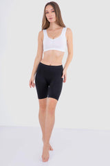 Microfiber Mid Thigh Shorts