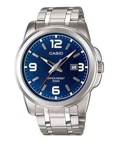 CASIO - Watch for Men MTP-1314D-2AVDF Analog Metal Blue