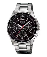 CASIO - Watch for Men MTP-1374D-1AVDF Analog Metal Silver & Black