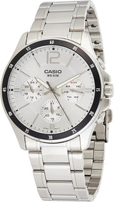 CASIO - Watch for Men MTP-1374D-7AVDF Analog Metal Silver