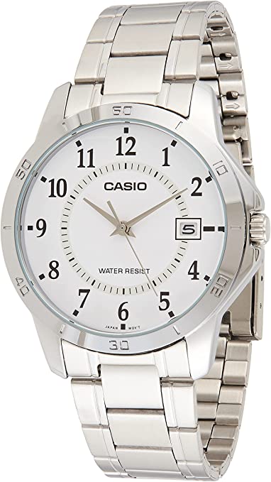 CASIO - Watch for Men MTP-V004D-7BUDF Analog Metal Silver