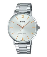 CASIO - Watch for Men MTP-VT01D-7BUDF Analog Metal Silver