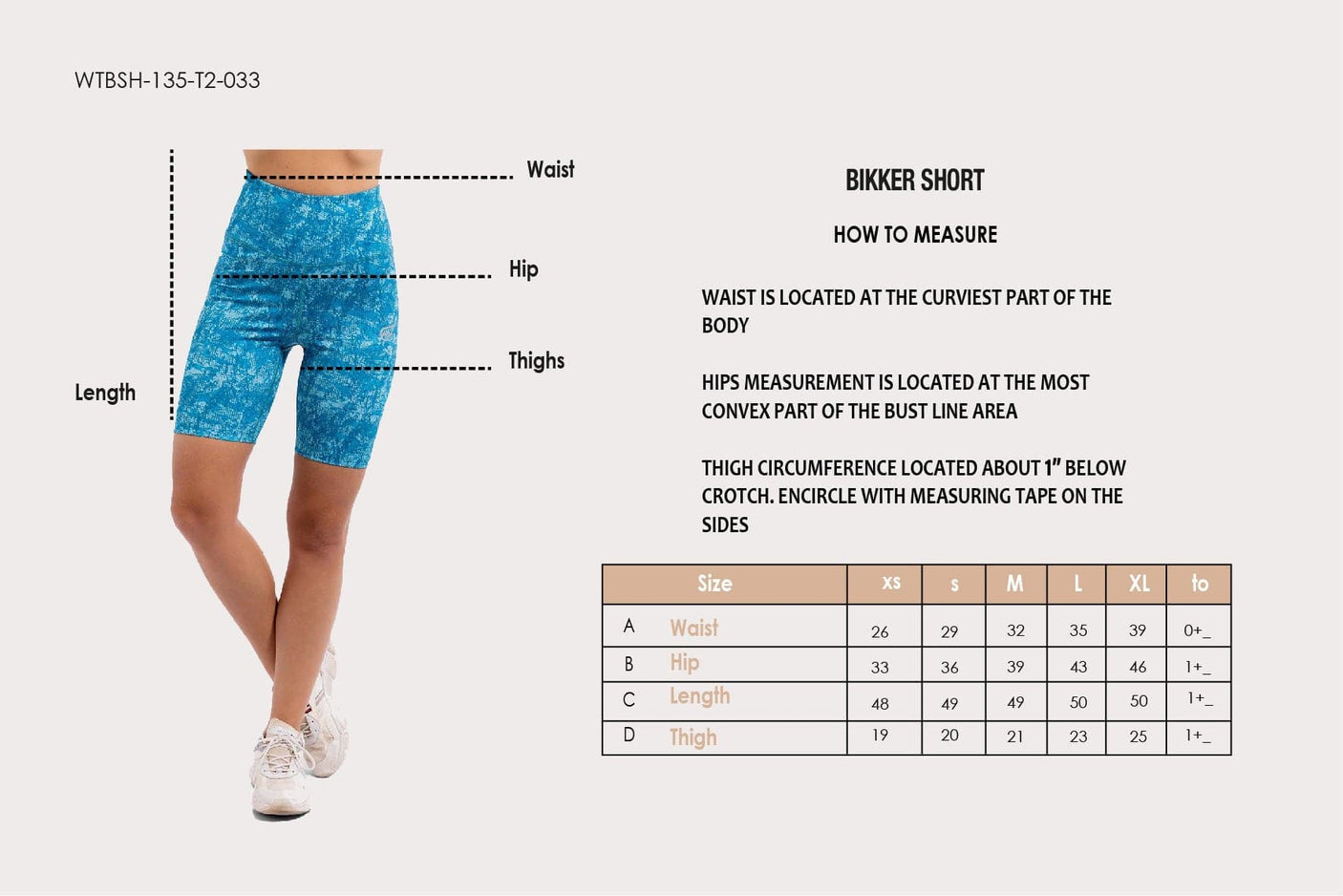 Brushes Biker Short