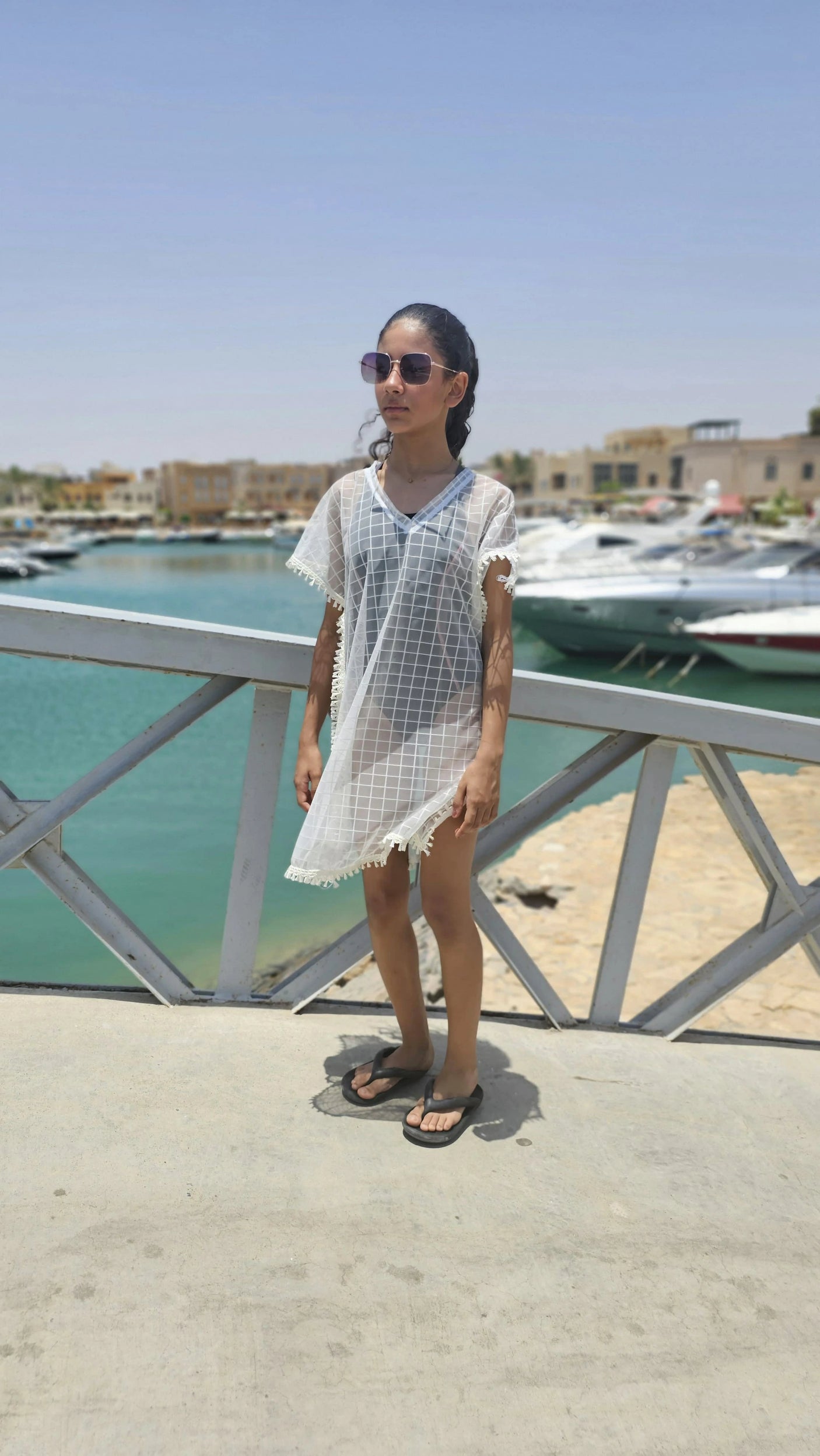 hazel - Sea through Short Beach Dress