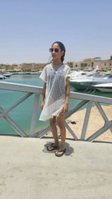 hazel - Sea through Short Beach Dress
