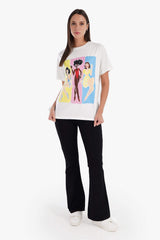 Carina -  Off White Lounge T-Shirt