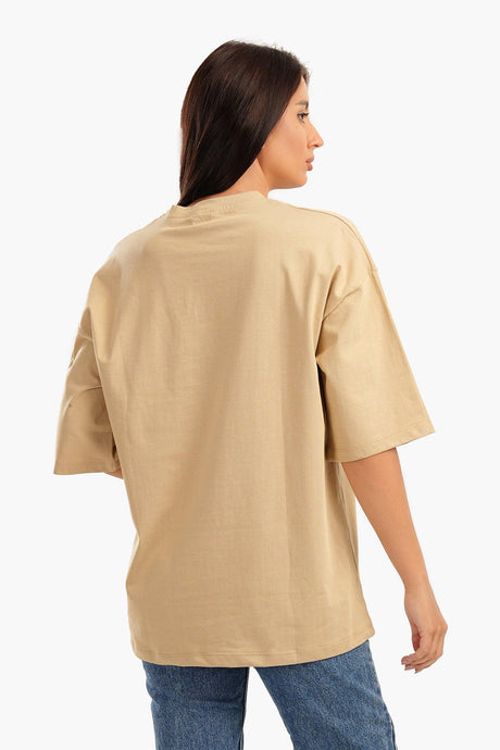 Carina -  Oversized Plain Lounge T-Shirt