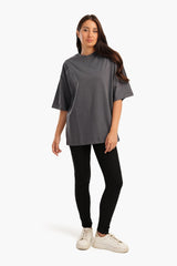Carina -  Oversized Plain Lounge T-Shirt