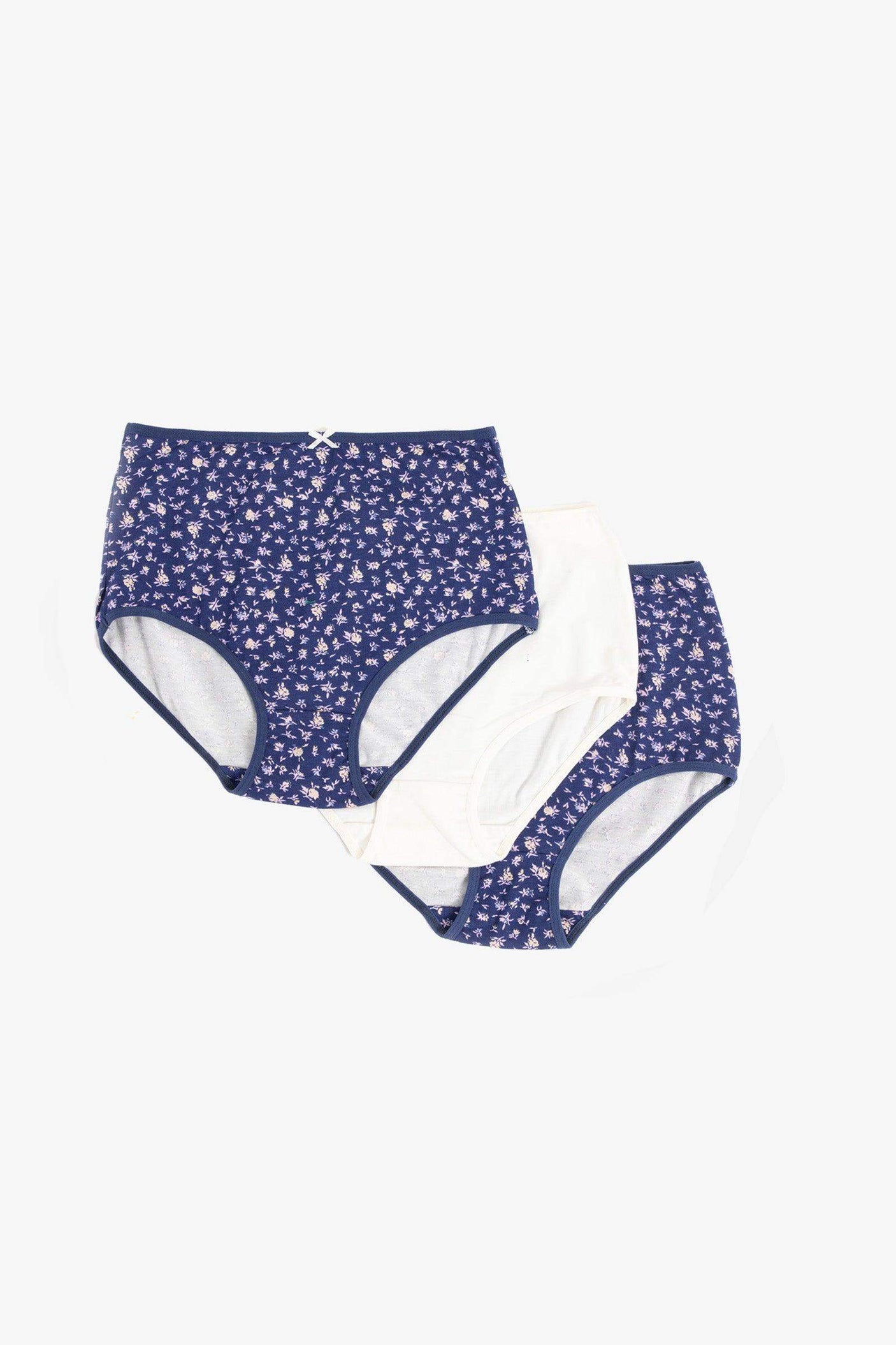 Carina - Pack of 3 Bikini Panties with Lace