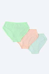 Carina -Pack of 3 Girly Brief Panties