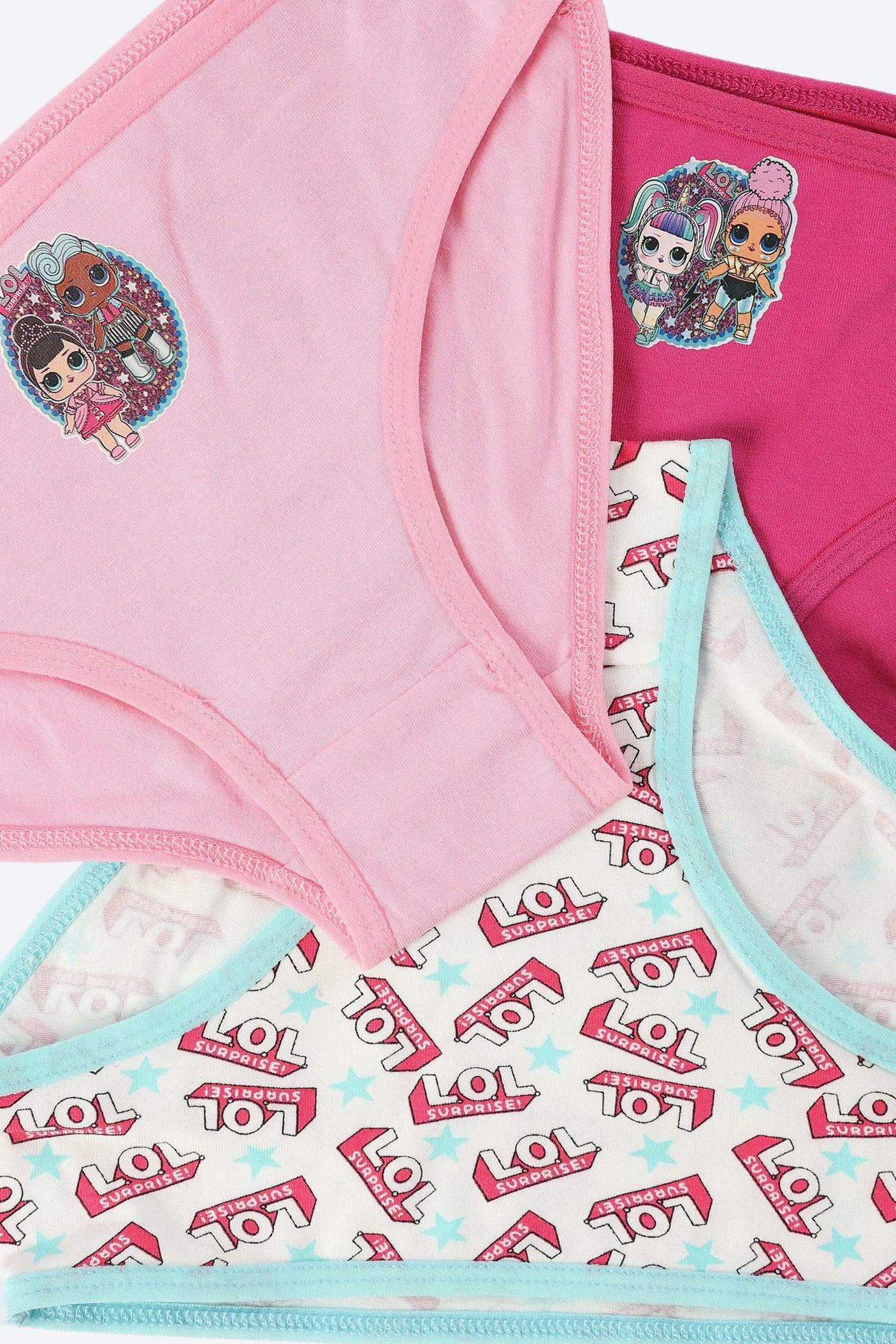 Carina -Pack of 3 Girly Brief Panties