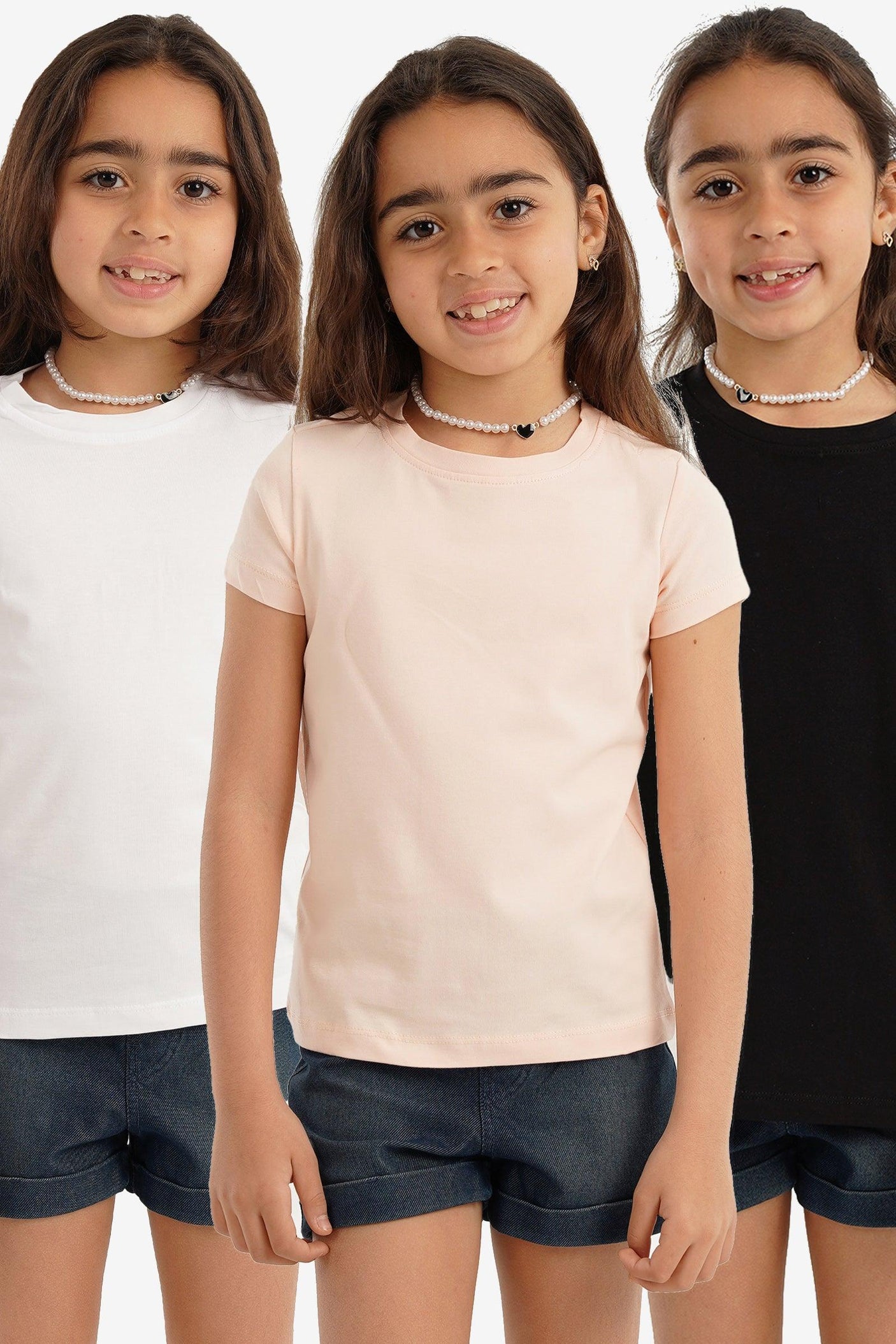 Carina - Pack of 3 Girly Short Sleeves Top