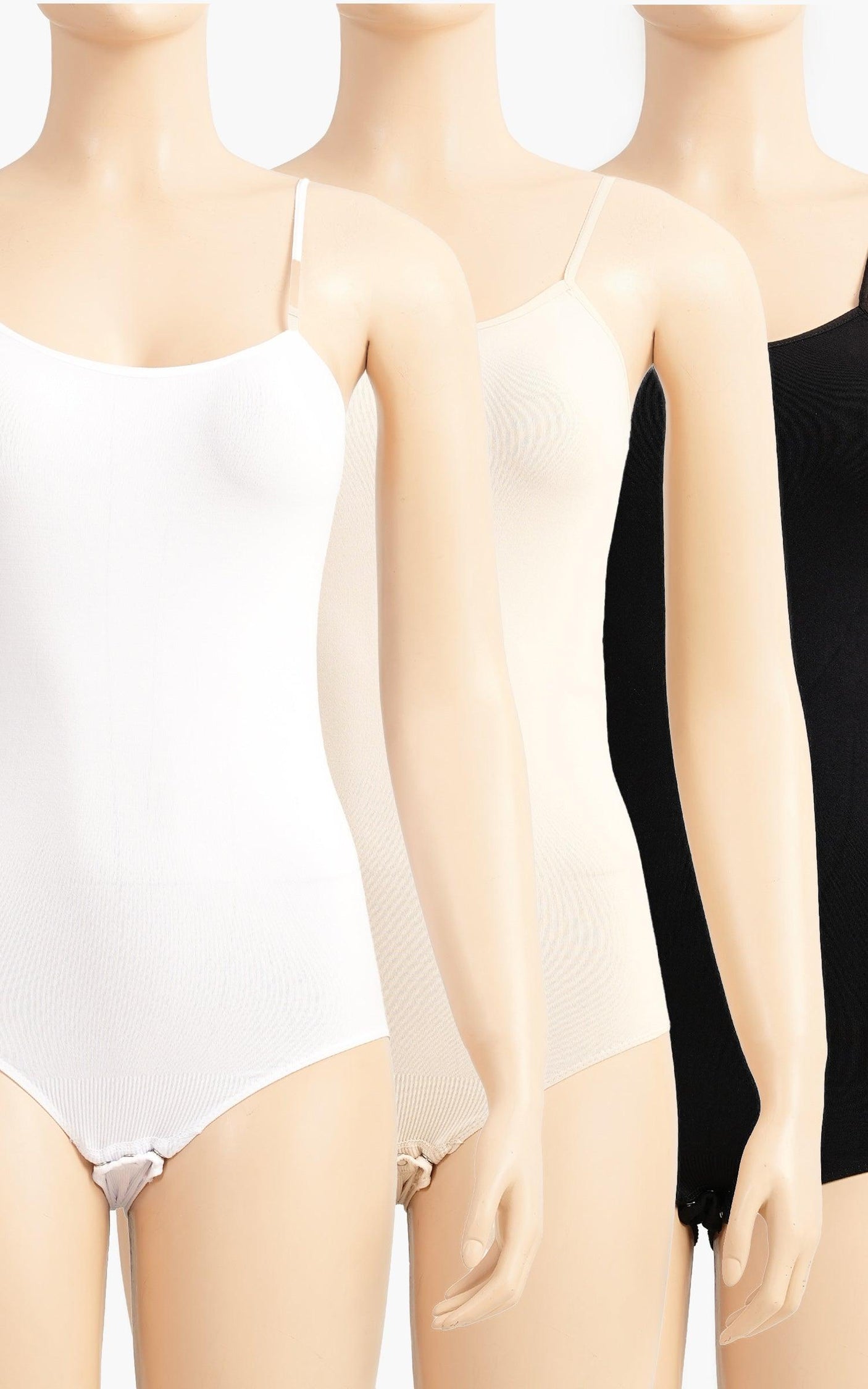 Carina -Pack of 3 Microfiber Cami Bodysuit