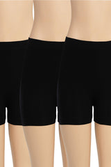 Carina -Pack of 3 Microfiber Mini Shorts