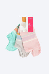 Carina -Printed Low Cut Socks - 3 Pairs